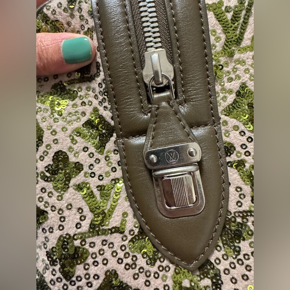 Louis Vuitton Sequin Monogram Sunshine Express Speedy 30 Kaki - Picture 4 of 8